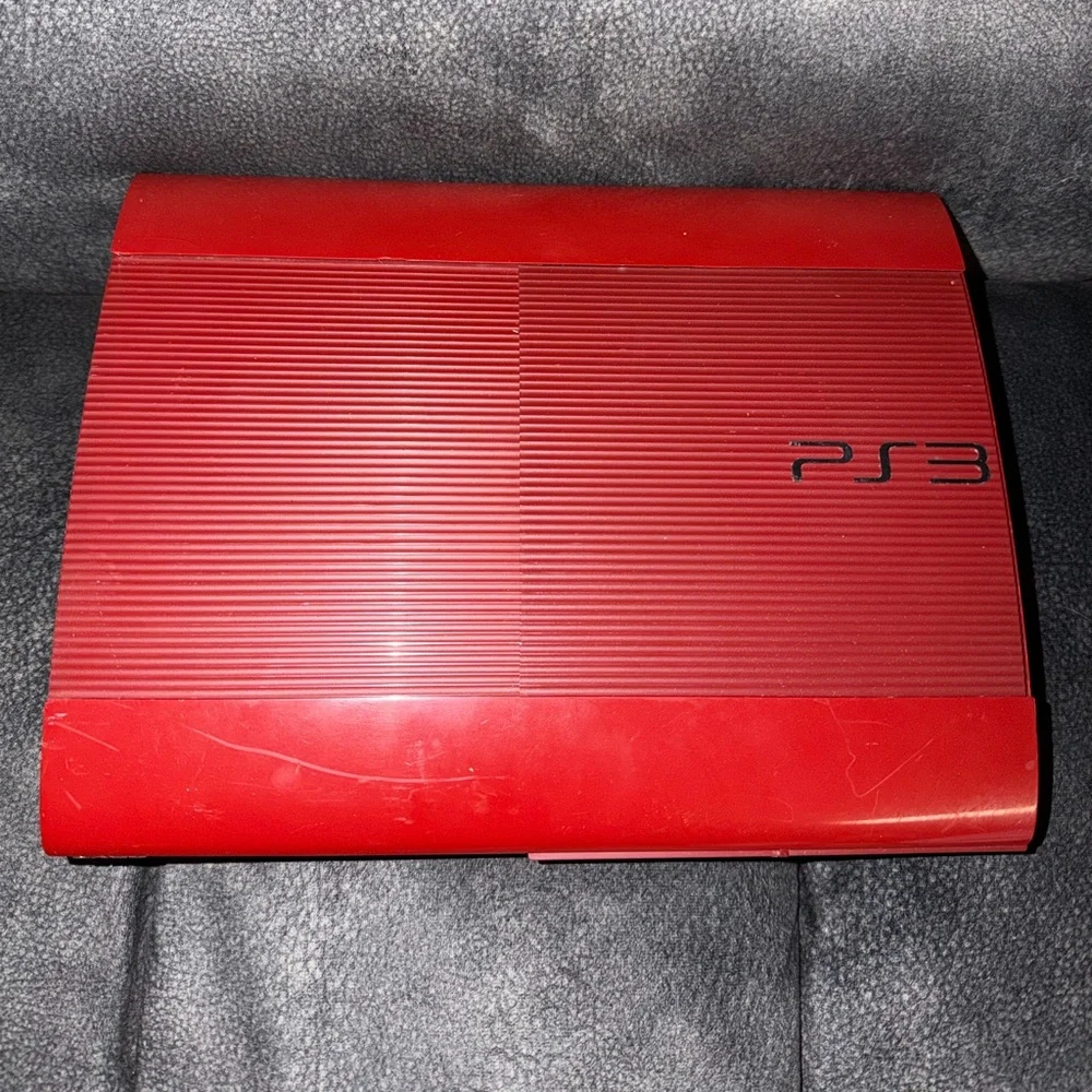 Sony PlayStation 3 Red God Of War Video Game Console Used Pre Owned PS3 Works PS